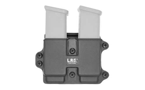 Holsters L.A.G. Tactical Inc. Double Magazine Carrier LAG MCS DBL MAG CARRIER 9/40 FULL BK